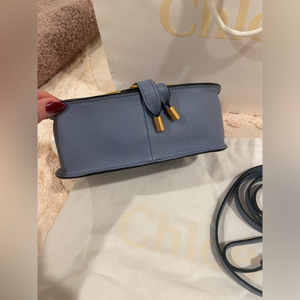 Chloé Marcie Mini in Light Blue - Picture 6 of 16